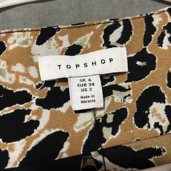 TopShop Printed Dress with Slit - Picture 5 of 8